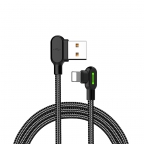 USB data cable charge and sync - iPhone/Lightning - Button 90° 1,8m - Mcdodo