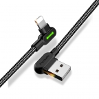 USB data cable charge and sync - iPhone/Lightning - Button 90° 1,8m - Mcdodo