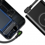 Câble de Charge et Synchro - iPhone/Lightning - Button Coudé 90° 1,8m - Mcdodo