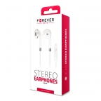 Wired Stereo headset with mic - SE-410 - White - Forever