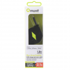 USB retractable cable charge and sync lightning Apple iPhone 5/6/7 - Made For iPhone MFI - Muvit