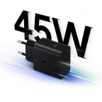 Samsung Chargeur Secteur USB-C 45W - EP-T4510EBE - Noir - Bulk