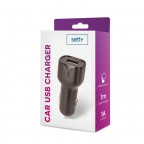 Adaptateur chargeur auto 1xUSB 1A - Setty