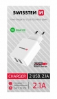 Adaptateur chargeur secteur 2xUSB 2.1A - Swissten