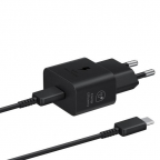 Samsung travel charger USB-C 25W + Cable USB-C - White - EP-T2510XBE - Packaging Original