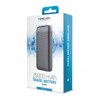 External Portable Battery PowerBank 20000mAh - PowerBank - TB-100L - Black - Forever