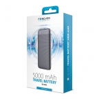 External Portable Battery PowerBank 5000mAh - PowerBank - TB-100S - Black - Forever