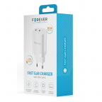 Ultra Fast wall charger adapter 2xUSB-C GaN - 35W - Forever