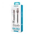 USB data cable charge and sync - iPhone/Lightning - Tornado - 3A - Forever
