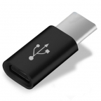 Adaptateur chargeur - Micro USB vers Micro USB type C - Noir - Phonit