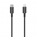 Câble de Charge et Synchro - USB-C-Lightning - 1 mètre 3A - Noir - Setty