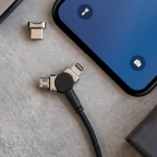 Magnetic USB data cable charge and sync - 2.5A 1m - 3 in 1 - Forever